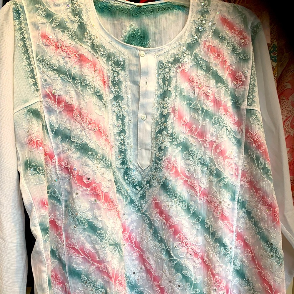 2X Lucknowi Chiknari kurti/ blouse never worn